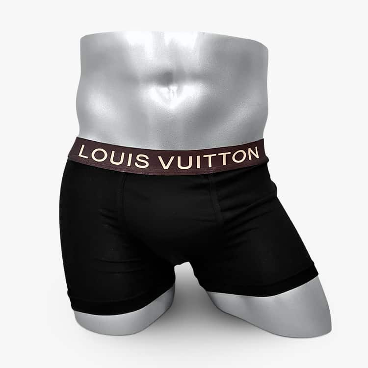 Мужские трусы Louis Vuitton боксеры черные купить с доставкой