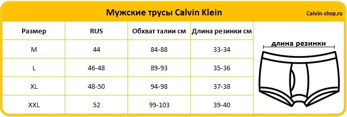 Calvin Klein Купальники Размерная Сетка